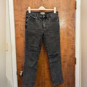 Madewell Mid-Rise Perfect Vintage Jean 28, black, 99% cotton